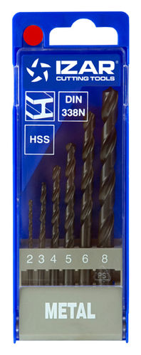 Juego 6 brocas metal HSS IZAR 1462