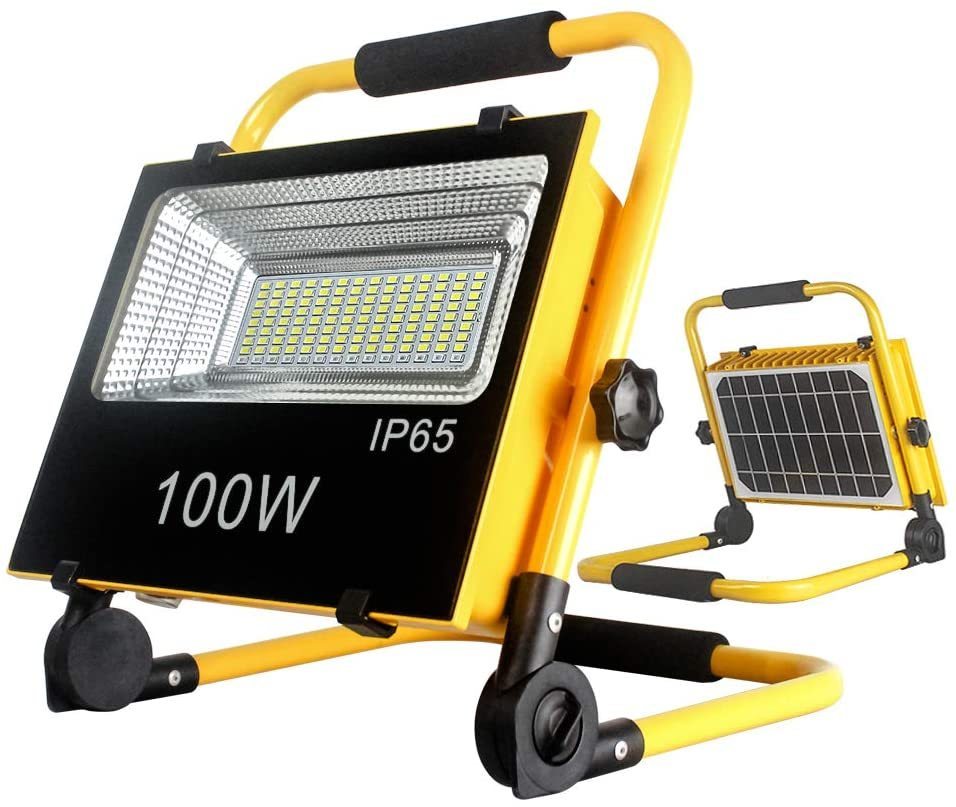 consumidor Interminable Derecho Foco Led de trabajo portátil 100W carga solar CH - sbdvendes