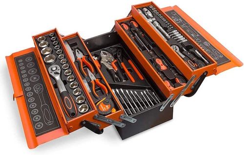 Caja de herramientas metálica  85 piezas Kraft Müller